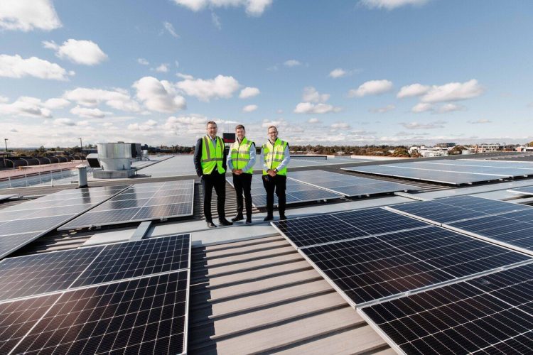 Westfield Hornsby. L-R: Scentre Group's Craig Parr, Max Roberts, Nick Opperman